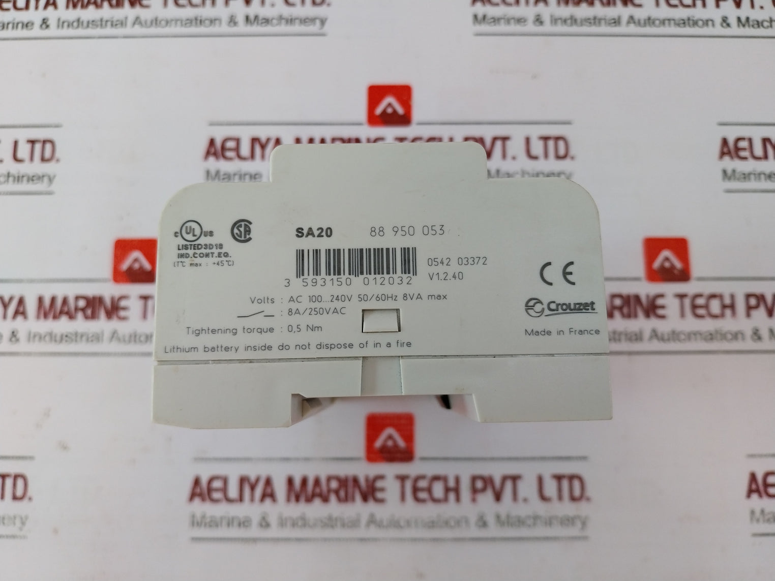 Crouzet Sa20 Millennium Ii+ Logic Controller 100-240V Ac 8A, 0542 03372