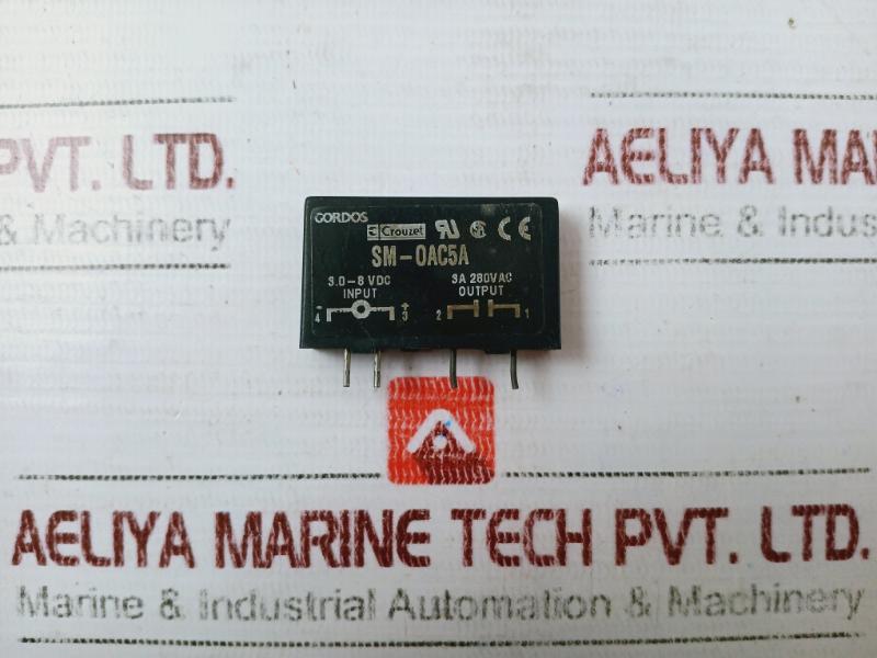 Crouzet Sm-0Ac5A Solid State Relay 4 Pin 3.0-8 Vdc, 3A 280Vac