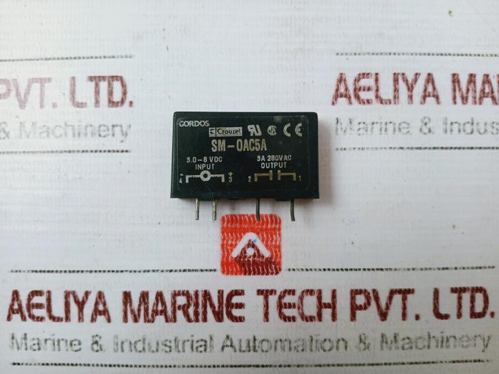 Crouzet Sm-0Ac5A Solid State Relay 4 Pin 3.0-8 Vdc, 3A 280Vac
