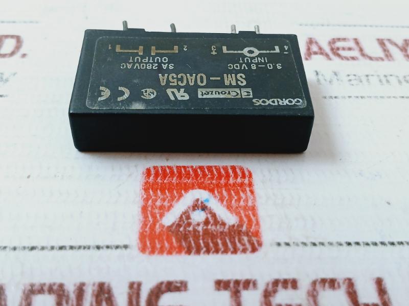 Crouzet Sm-0Ac5A Solid State Relay 4 Pin 3.0-8 Vdc, 3A 280Vac