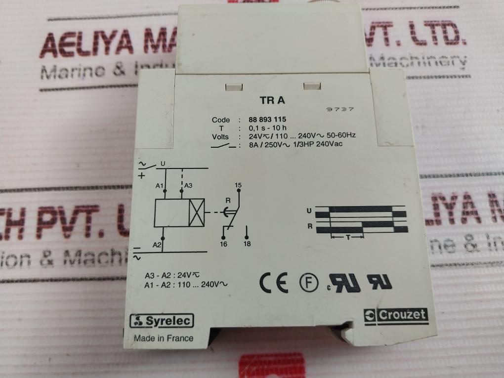 Crouzet Tr A Time Delay Relay 88 893 115