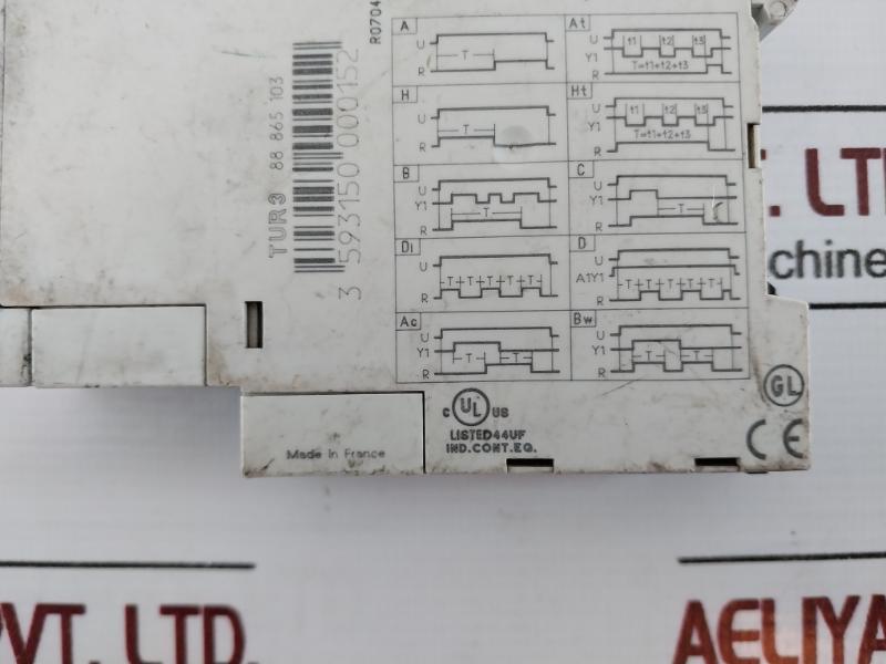 Crouzet Tur3 Timer Relay 12..240v Ac/dc 50-60hz