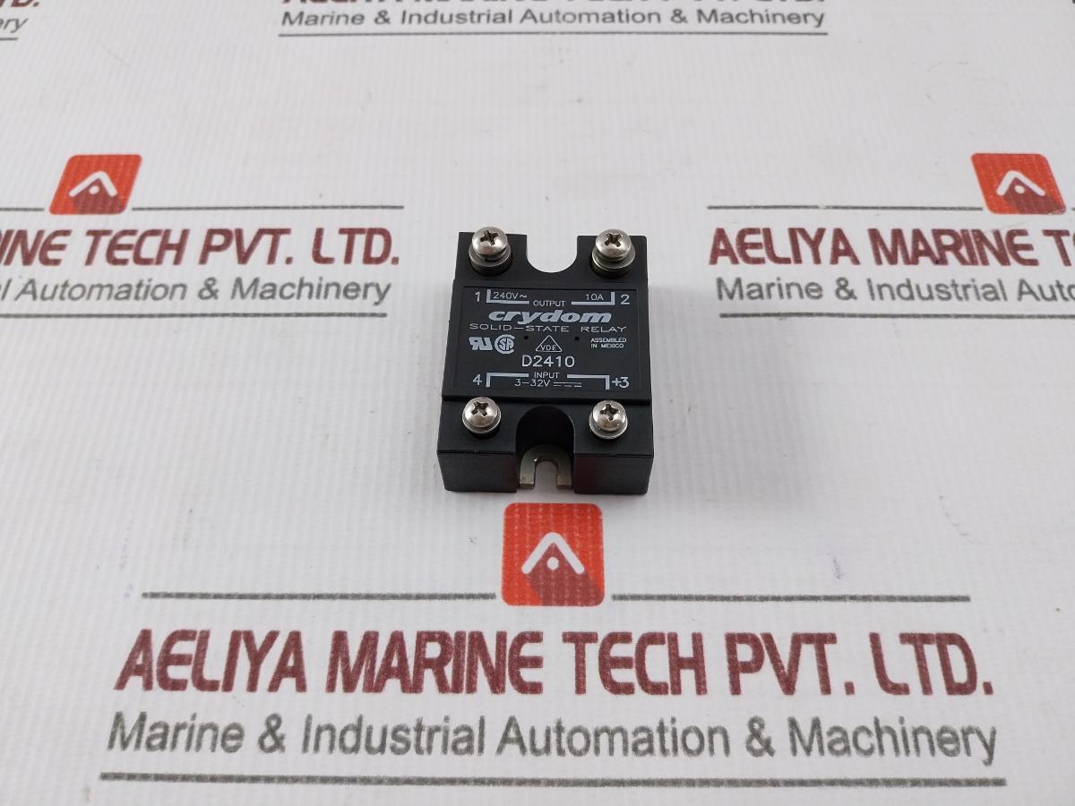 Crydom D2410 Solid-state Relay Output-240V-10A,Input-3-32V