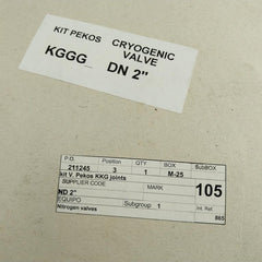 Cryogenic Valve Joint Kit Kggg_ Dn 2” Pekos