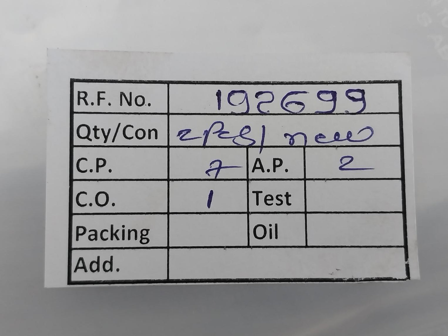 Cryostar 740 024 327/A Ring Joint Gasket