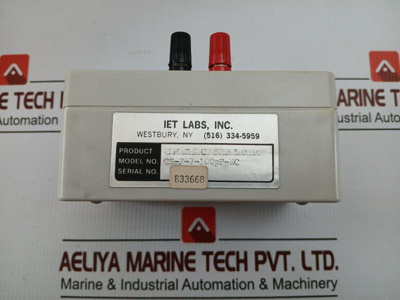Cs-f-7-100Pf-wc Capacitance Decade Box Iet Labs