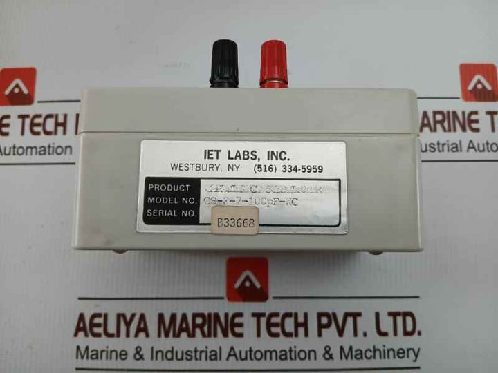 Cs-f-7-100Pf-wc Capacitance Decade Box Iet Labs