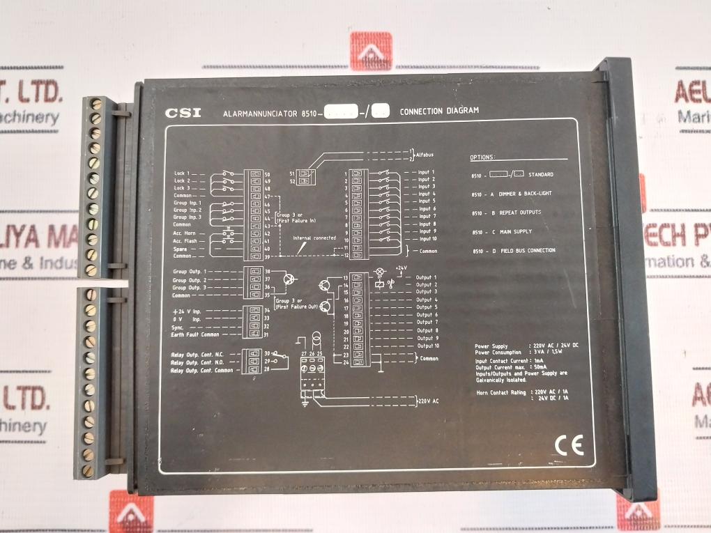 Csi 8510Ab Alarm Annunciator 3Va/ 1,5W