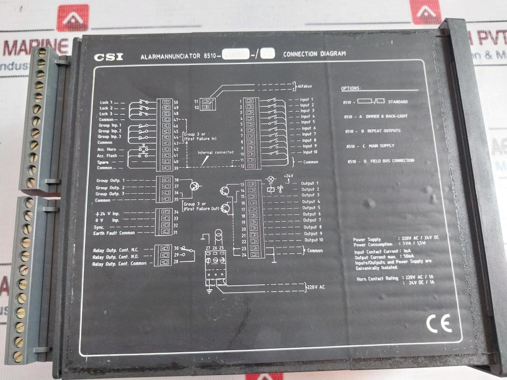 Csi 8510Ab Alarm Annunciator For Alarm And Monitoring 5649026/18