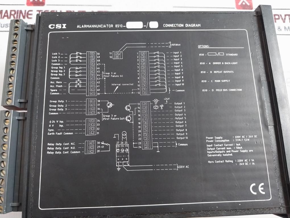 Csi 8510Ab Alarm Annunciator For Alarm And Monitoring 5649026/20