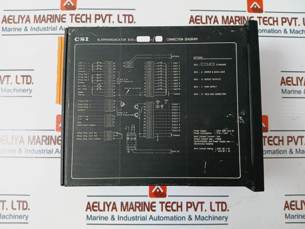 Csi 8510 Alarm Annunciator 220V Ac/ 24V Dc