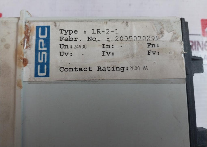 Cspc LR-2-1 Relay 24 VDC
