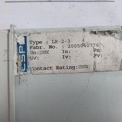 Cspc Lr-2-3 Protection Relay 2005040776 2500va