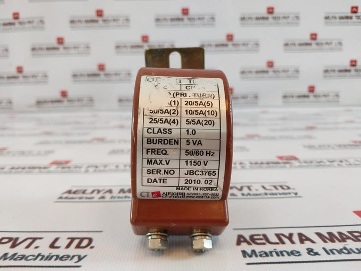 Ct-e Tech Crv-1 Current Transformer 100/5a(1) 20/5a(5) 50/60hz