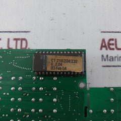 Ct 218/224/232 Keypad Printed Circuit Board 601.00028K Version 2.04