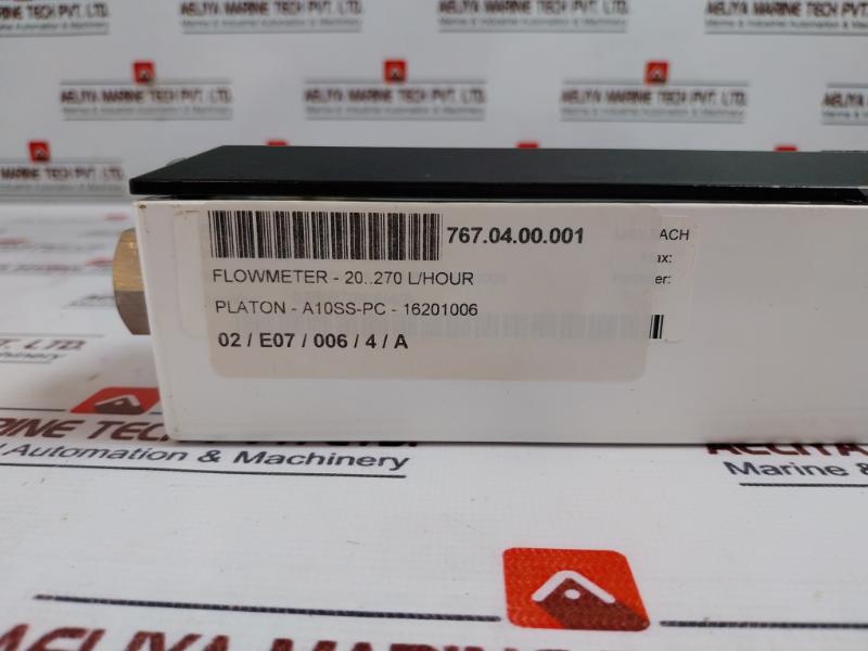 CT PLATON A10SS-CA261008 Flowmeter 20-270 L/H 20°C