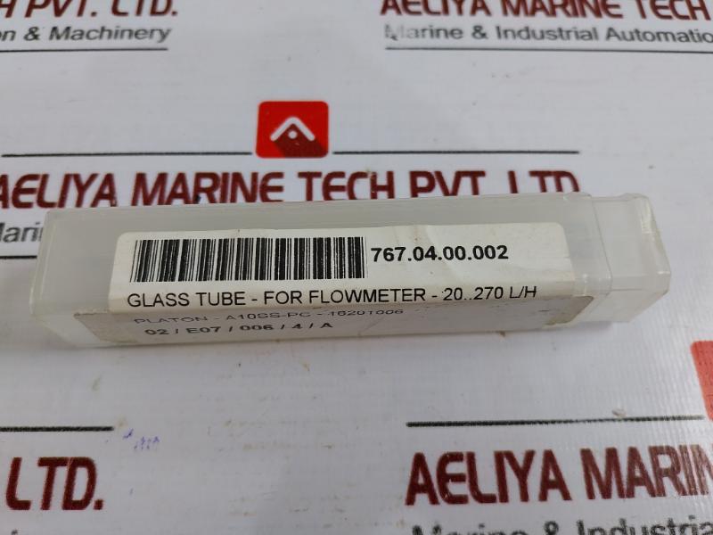 Ct Platon A10Ss-ca261008 Glass Tube For Flowmeter 20 To 270 L/H