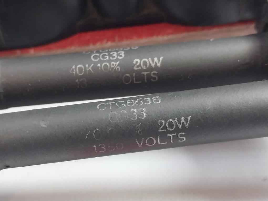 Ctg8638 Fuse Block Assembly Cg33 40K 10% 20W, 1350 Volts 40Ω