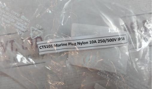 Cts101 Marine Nylon Plug Ip56 10A 250V/500V