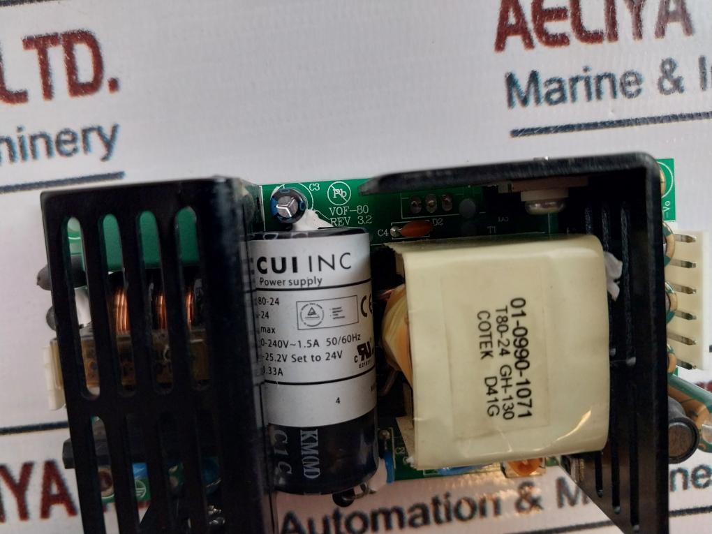 CUI VOF-80-24 Power Supply input 100-240v~ 1.5a 50/60hz