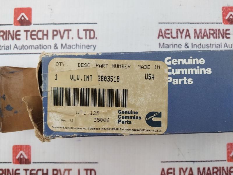 Cummins 3052820 Insert Valve 3803518