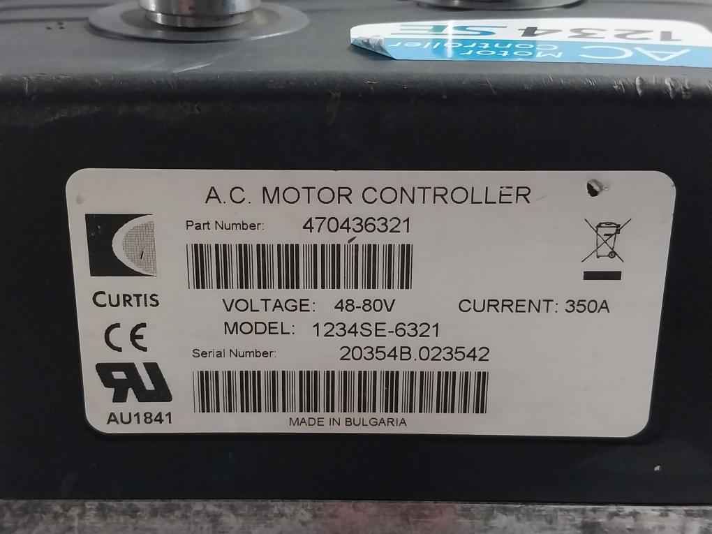 Curtis 1234Se-6321 Ac Motor Controller 48-80V 350A 470436321