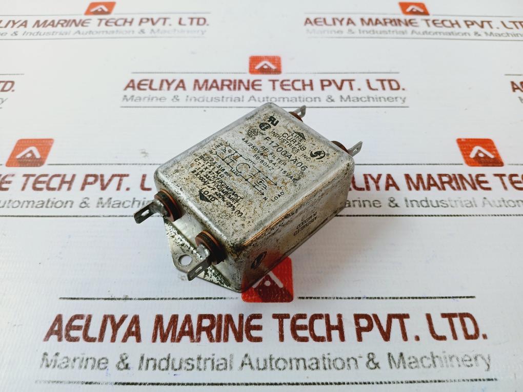 Curtis Industries F1700aa06 Rfi Filter 4a/250vac-6a/115vac 50/60hz