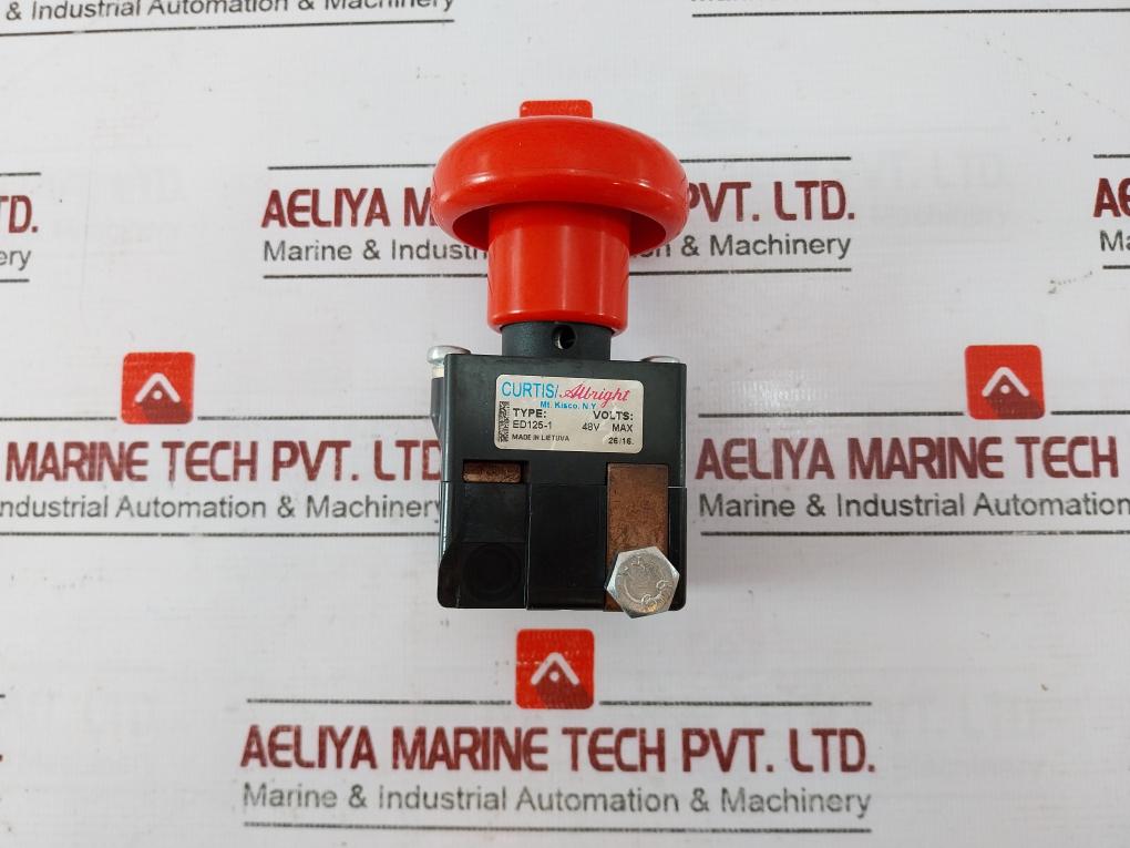 Curtis/albright Ed125-1 Manually Operated Emergency Disconnect Switch 48v Max&nbsp;