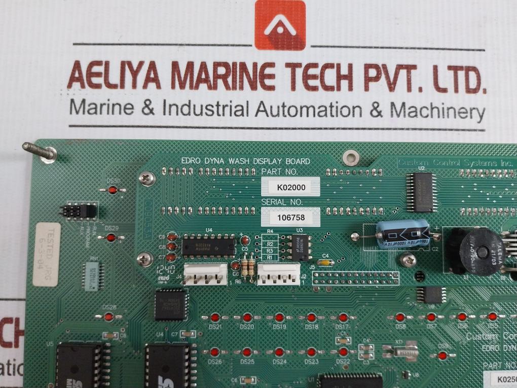 Control Display Board K02000 Custom Control Systems K02500