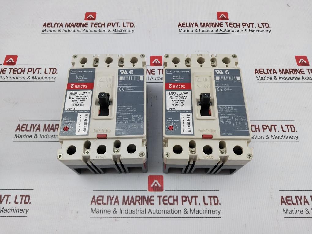 Cutler-hammer-50Amps-600Vac-250Vdc-Hmcps-Motor-Circuit-Protector-Hmcps050K2C-209687-1