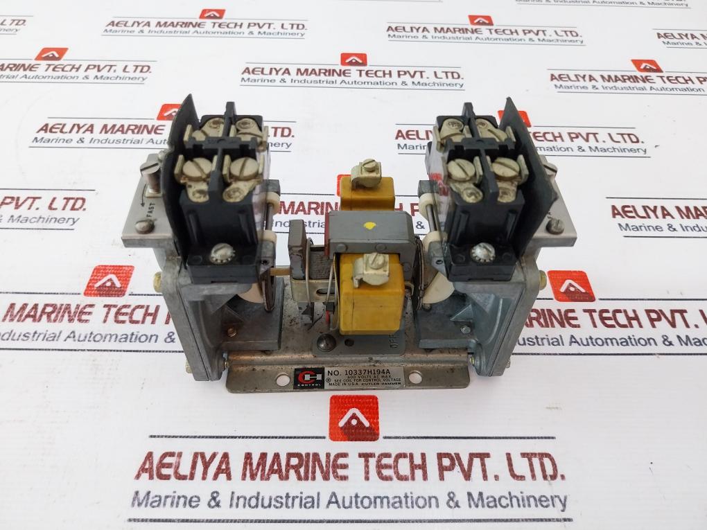 Cutler-hammer 10337h194a Pneumatic Timing Relay 600 Volts Ac Max 480v 60hz