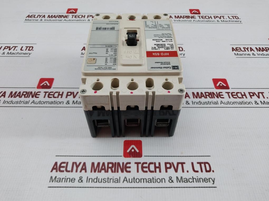 Cutler-hammer 3P Molded Case Circuit Breaker 600Vac Hfd3125L