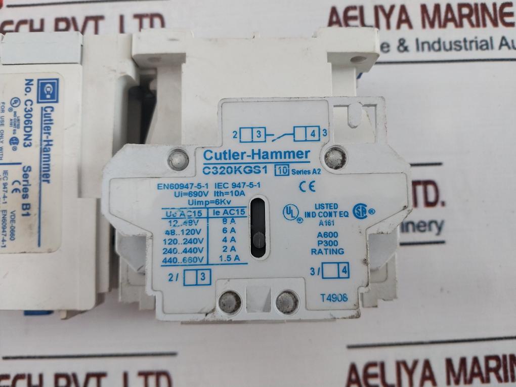 Cutler-hammer Ae16En0 / C306Dn3 Strater Contactor Relay
