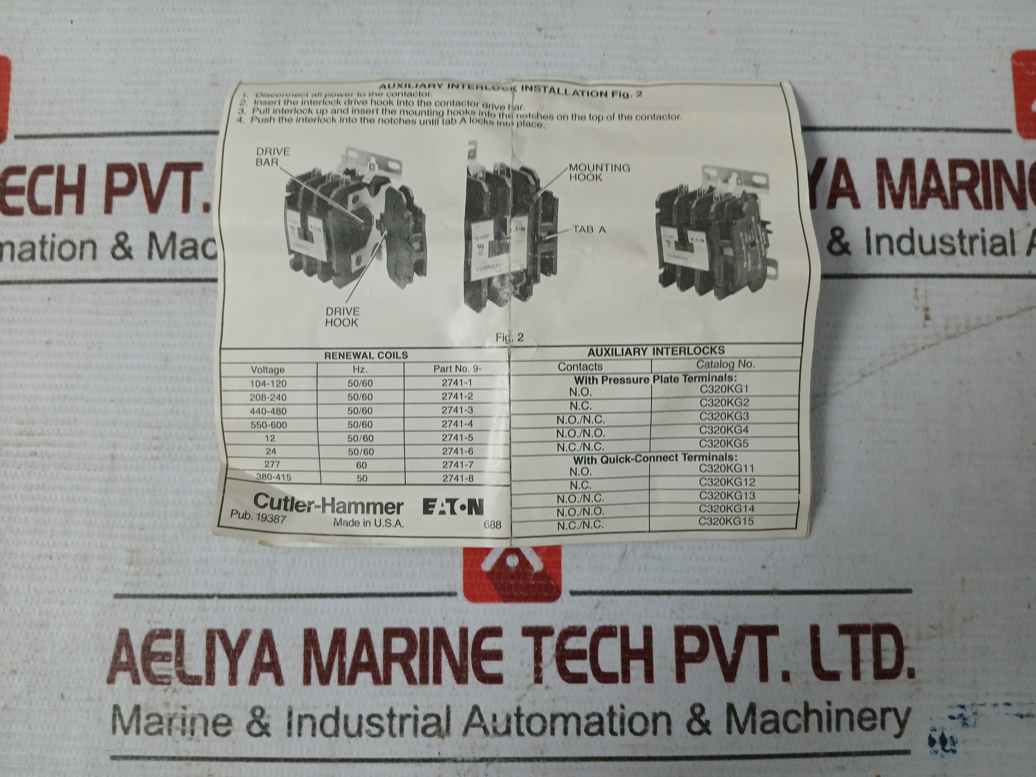 Cutler-hammer C25Dna3402T Definite Purpose Contactor 24V 50-60Hz 7 Lb.In.