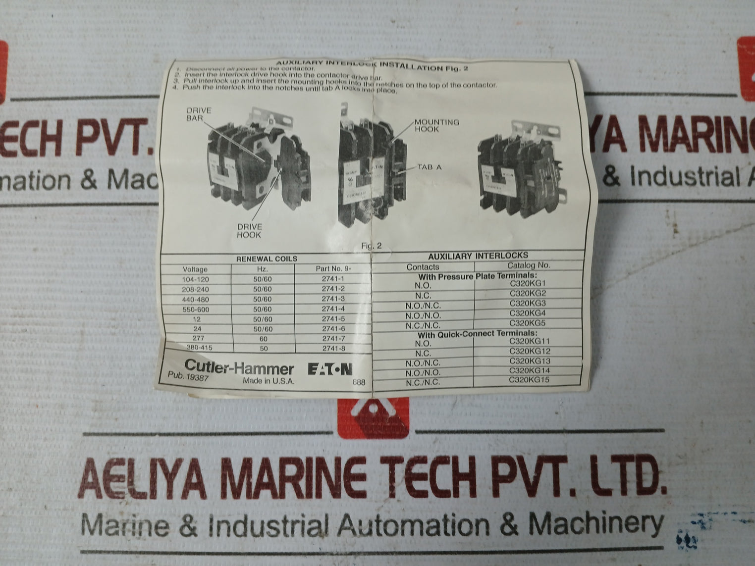 Cutler-hammer C25Dna3402T Definite Purpose Contactor 24V 50-60Hz 7 Lb.In.