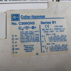 Cutler-hammer C306Gn3/ H2013B Series B1 Overload Relay