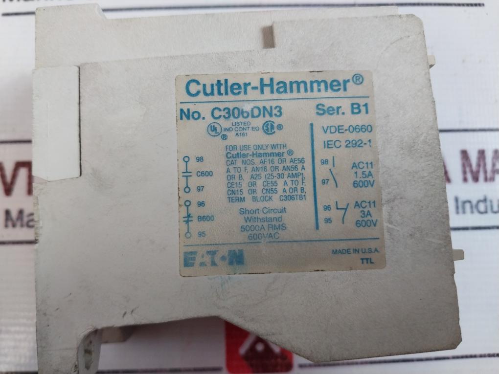 Cutler-Hammer C306DN3 Thermal Overload Relay