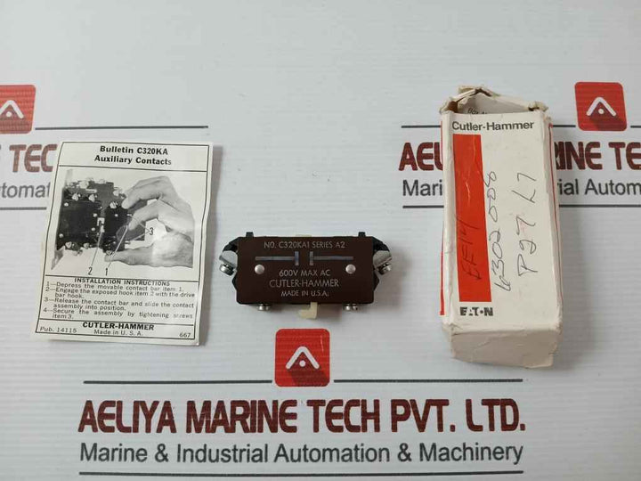 Cutler-hammer C320Ka1 Auxiliary Contact Ser A2
