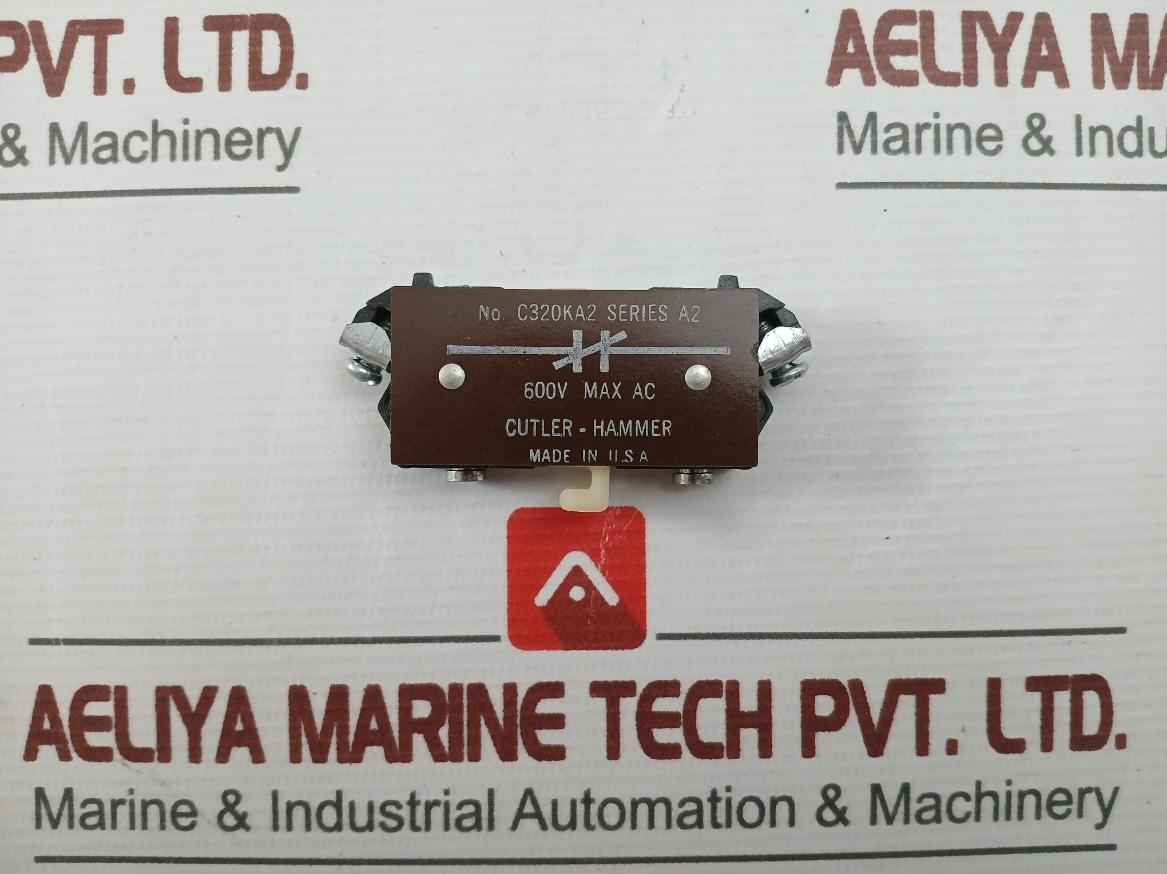 Cutler-hammer C320Ka2 600V Max Ac Auxiliary Contact Block With New Condition
