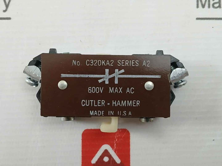Cutler-hammer C320Ka2 600V Max Ac Auxiliary Contact Block With New Condition