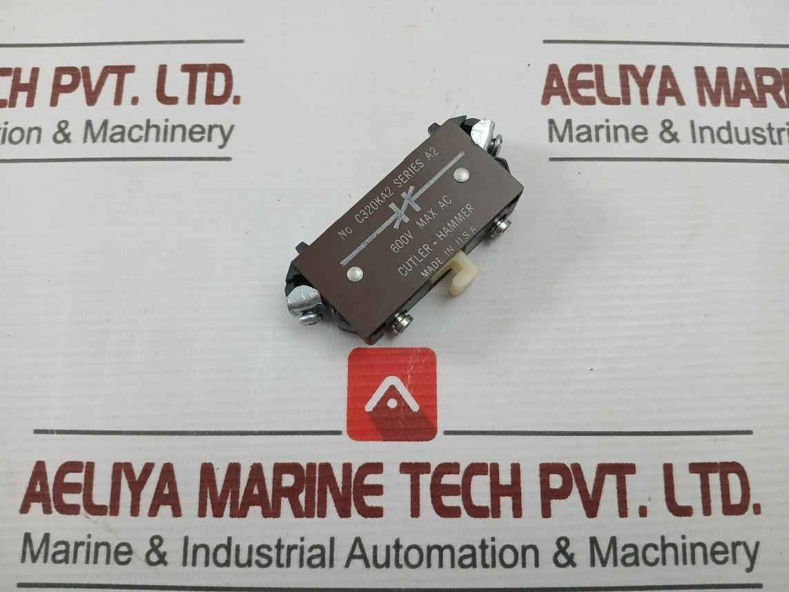 Cutler-hammer C320Ka2 600V Max Ac Auxiliary Contact Block With New Condition