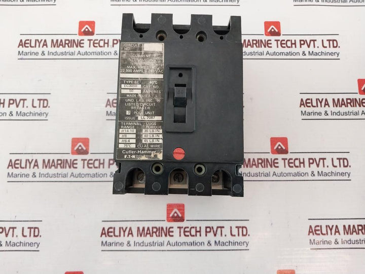 Cutler-hammer Ec3050 Circuit Breaker 3 Pole Unit