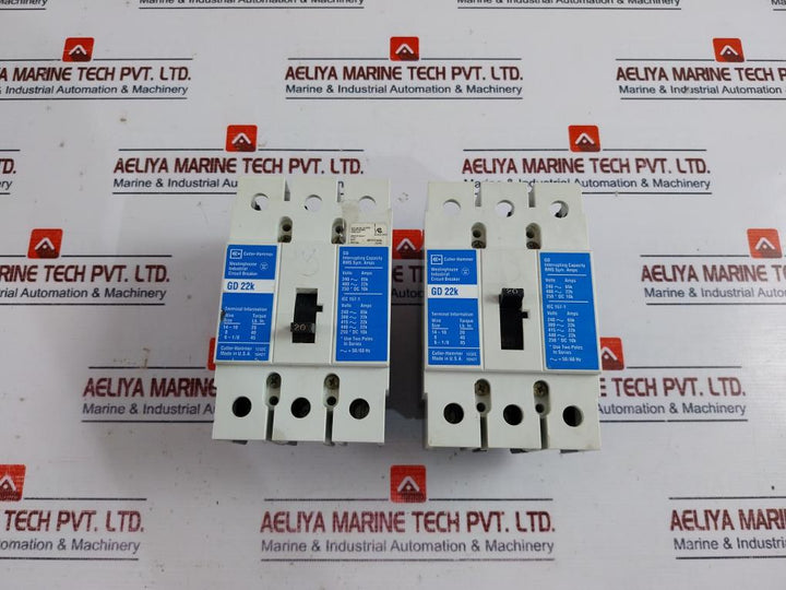 Cutler-hammer Gd 22K Industrial Circuit Breaker 480Vac 50/60Hz