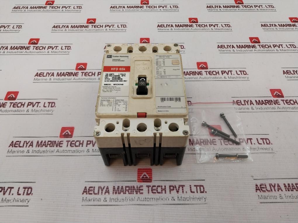 CUTLER-HAMMER HFD3100L Industrial Circuit Breaker 50/60hz