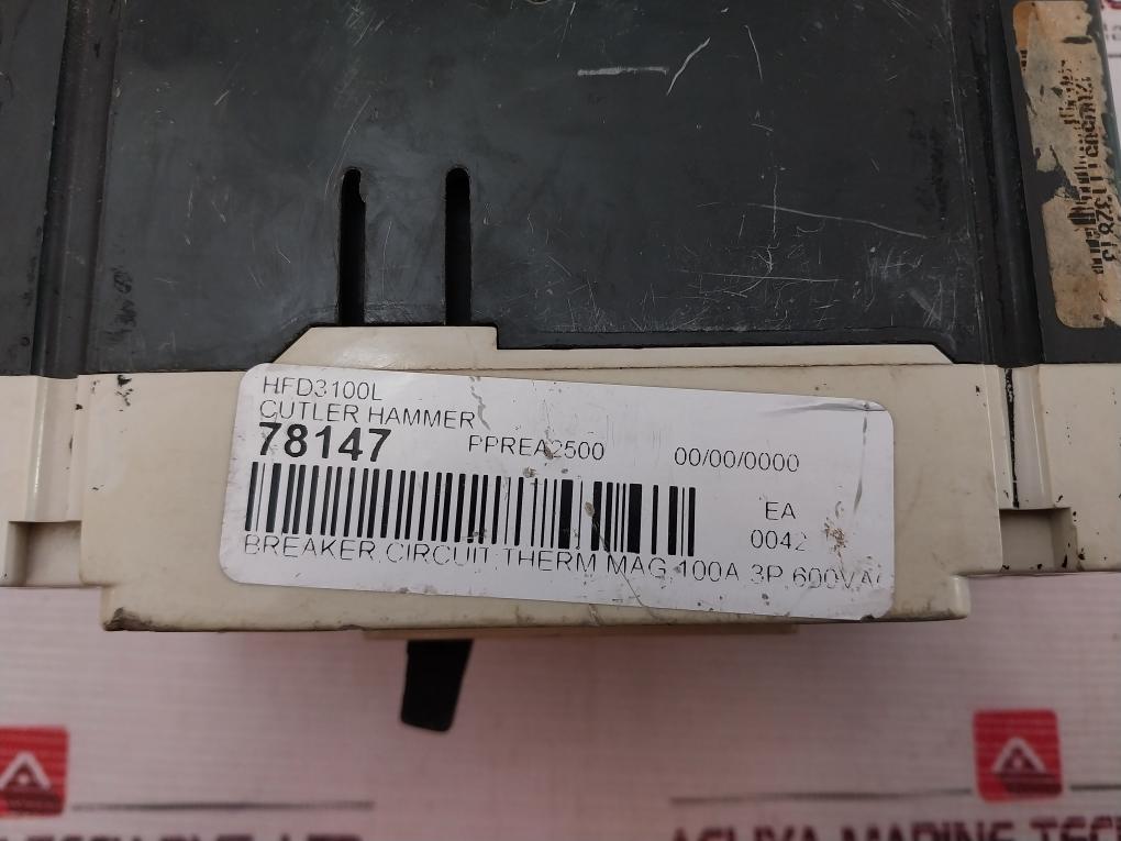 CUTLER-HAMMER HFD3100L Industrial Circuit Breaker 50/60hz