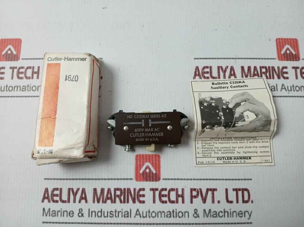 Cutler-hammer C320Ka1 Auxiliary Contact New