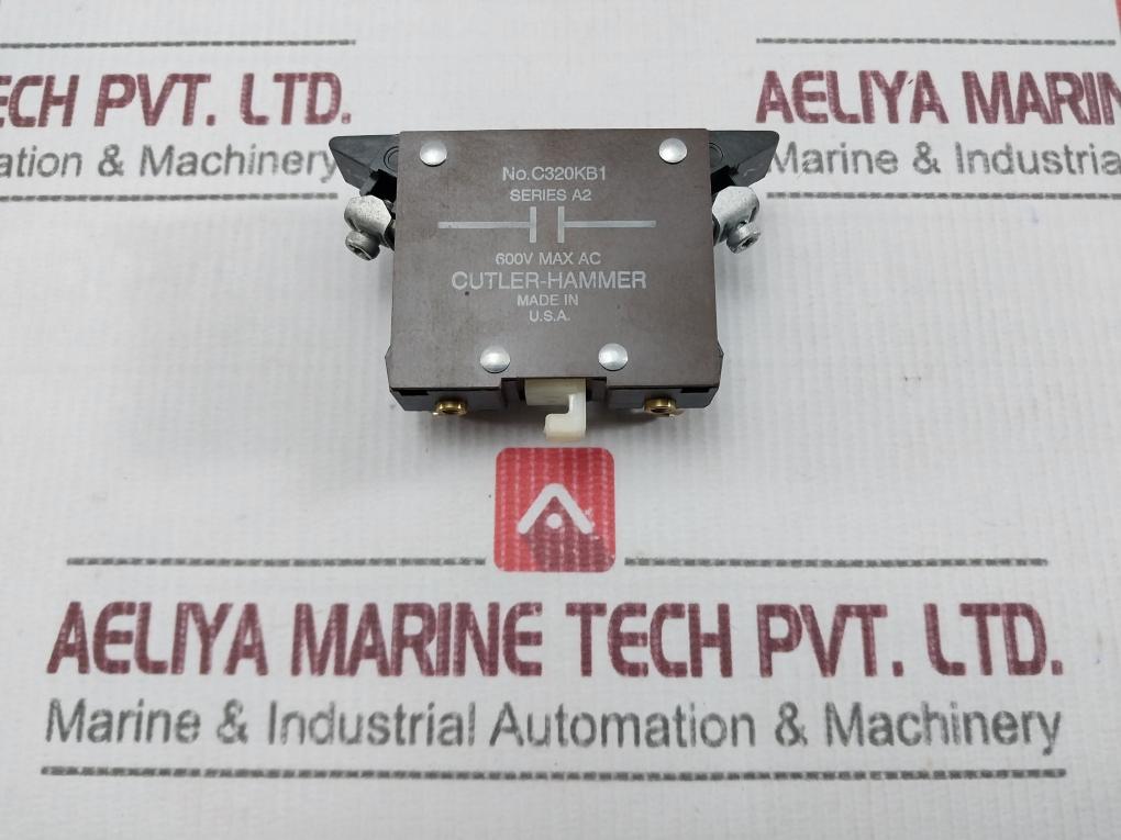 Cutler-hammer C320Kb1 Auxiliary Contact Block 600Vac