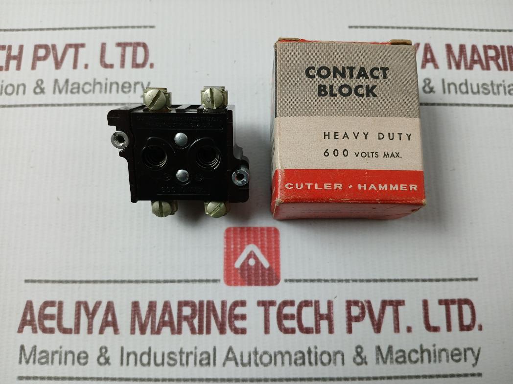 Cutler Hammer 10250T1 Heavy Duty Contact Block 600V Ac/Dc