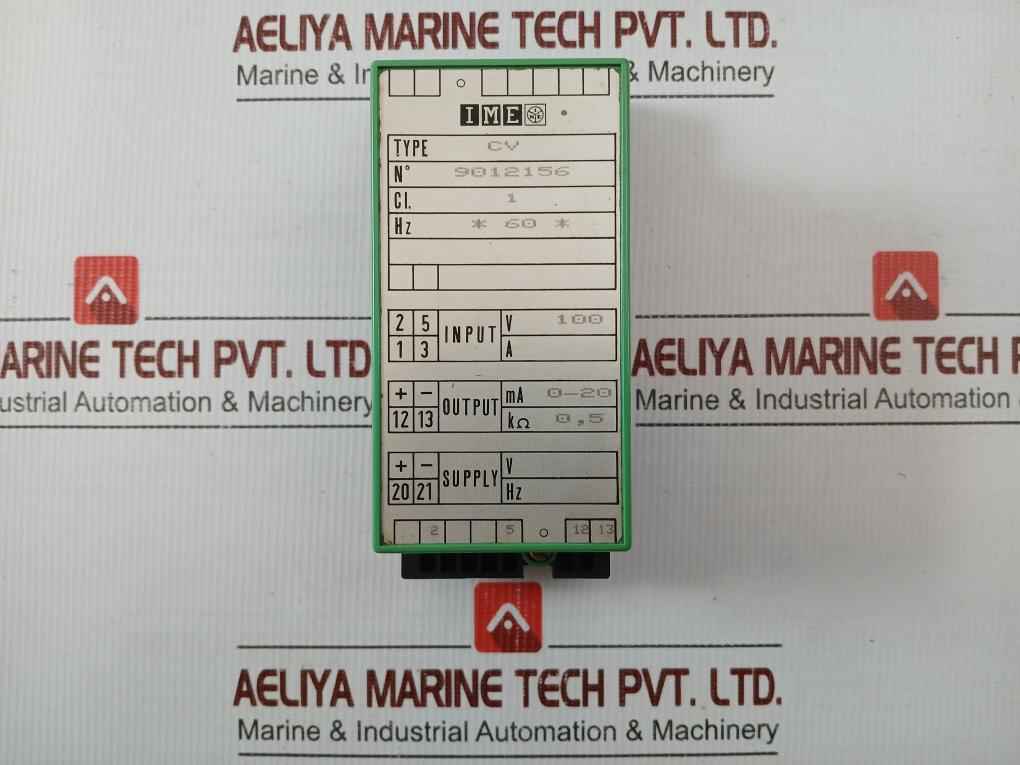 Cv Input: 100 V Ime Alarm Relay