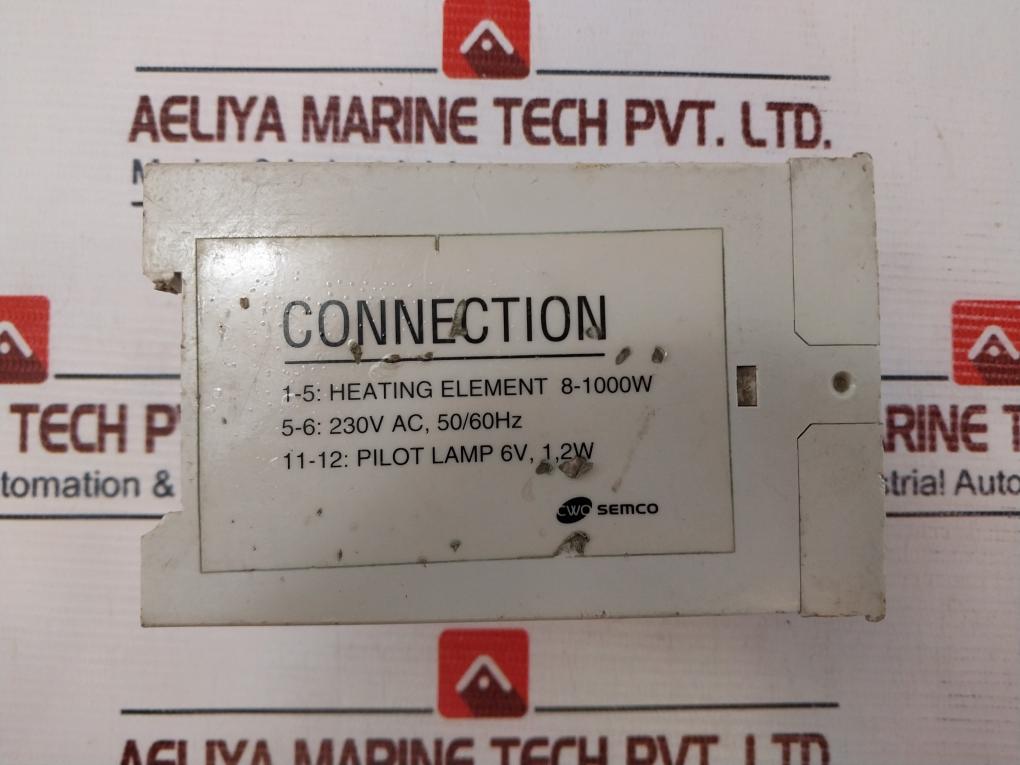 Cwo Semco 8-1000/220-3.2 Heating Element Indicator 8-1000w